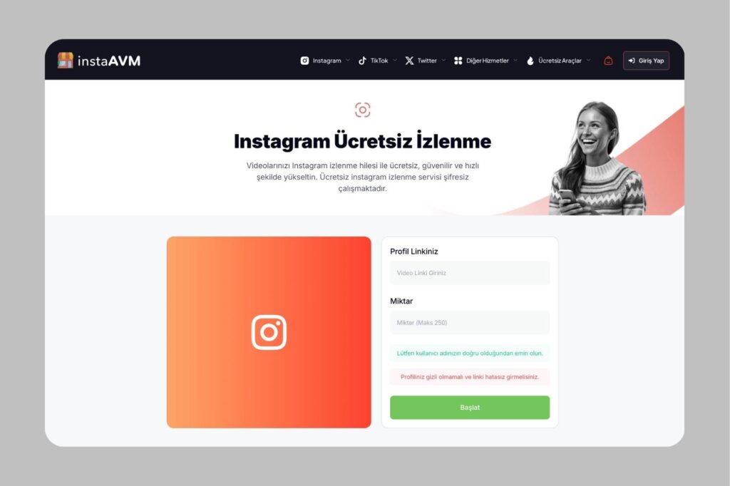 InstaAVM Ücretsiz İnstagram İzlenme Hilesi