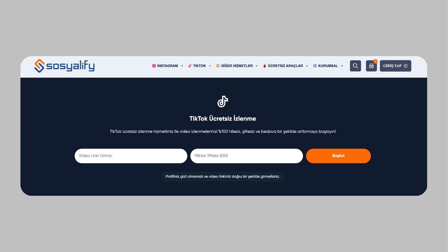 Sosyalify Ücretsiz Tiktok İzlenme Hilesi