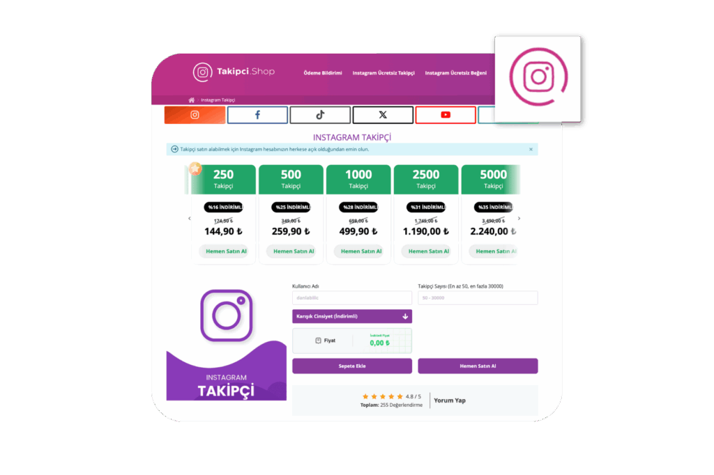 takipçi shop instagram takipçi satın alma
