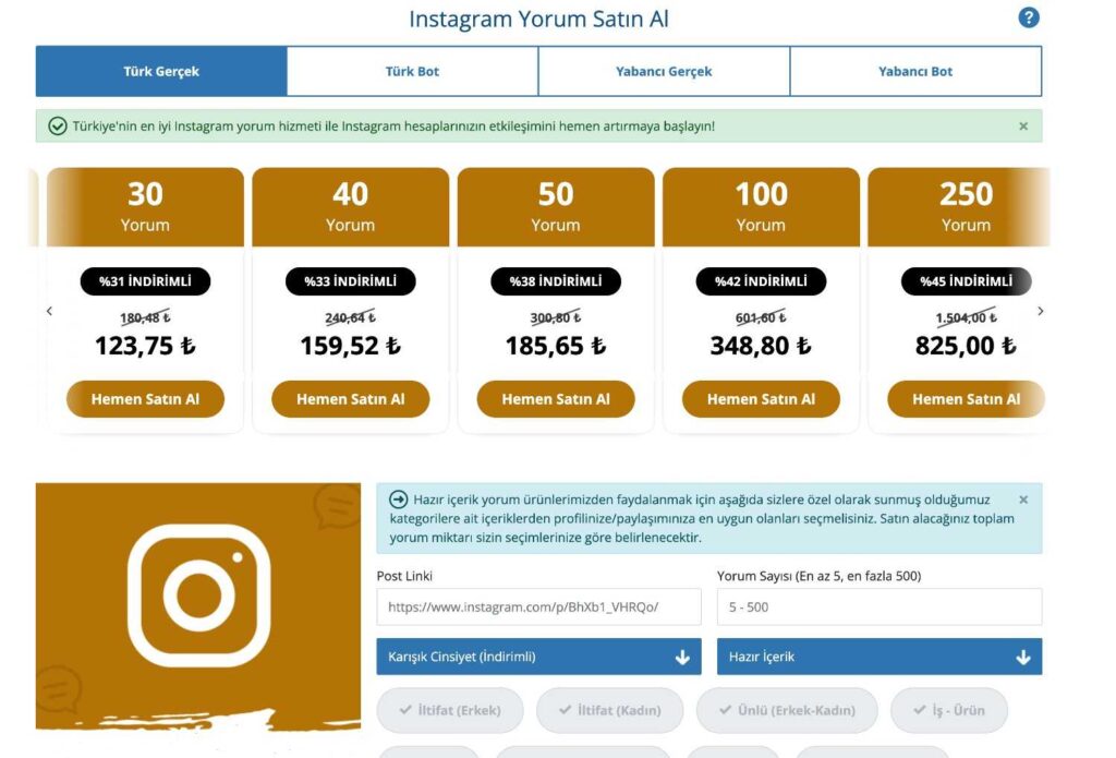 1. Fenomist - En Güvenilir Instagram Yorum Hizmeti