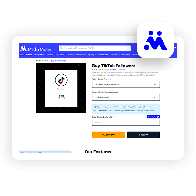 Media Mister TikTok Followers