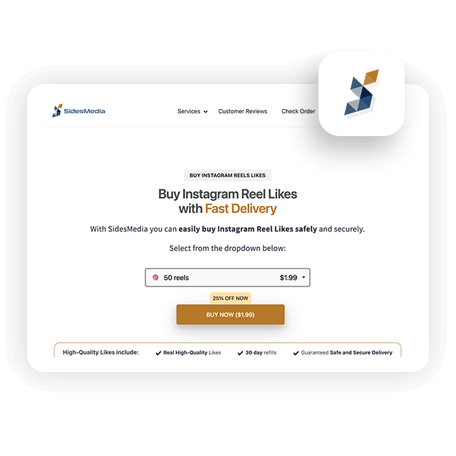 SidesMedia Instagram Reels Likes