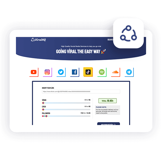ViralHQ TikTok Followers