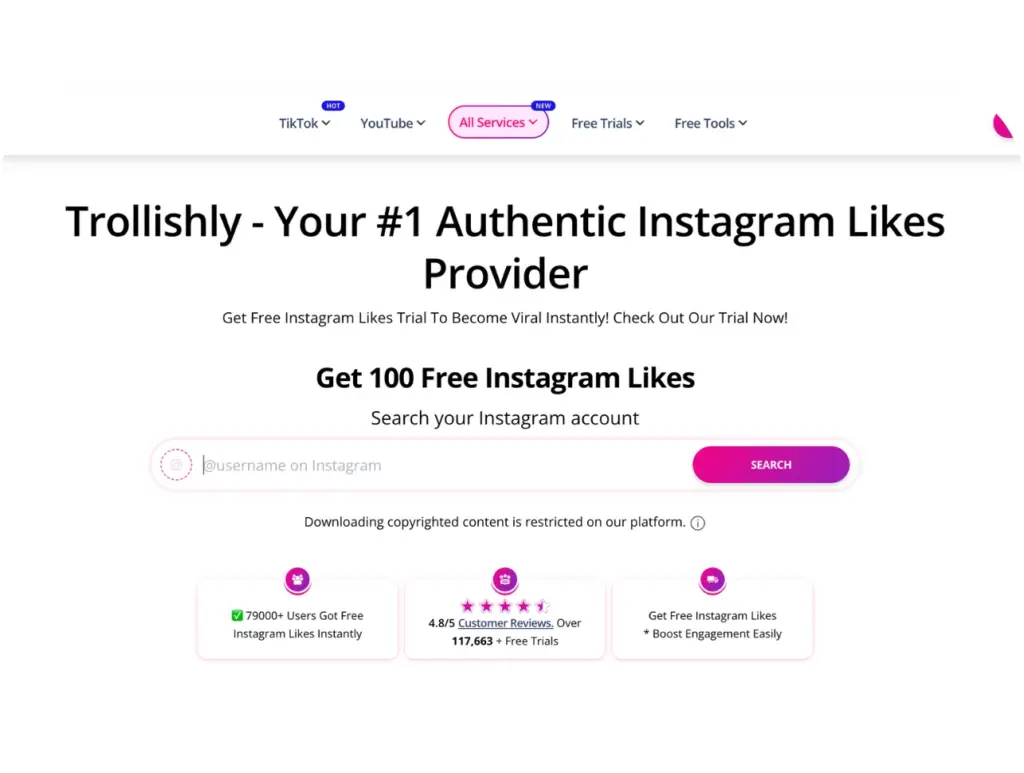 Trollishly Free Instagram Likes