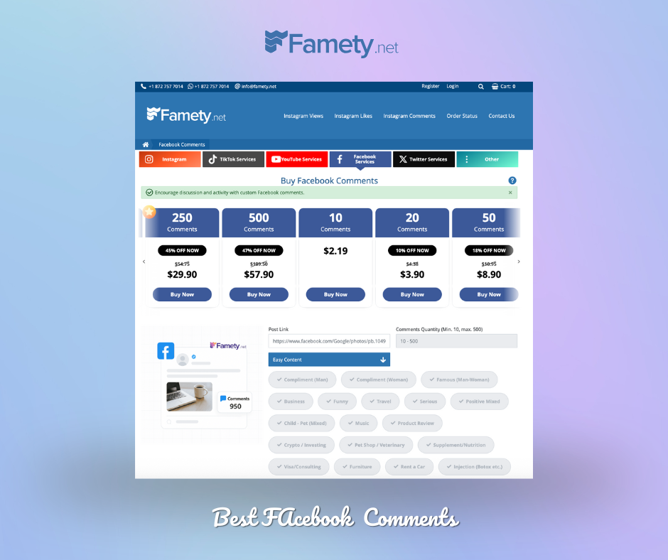 Top 10 Best Sites to Buy Facebook Comments in 2025